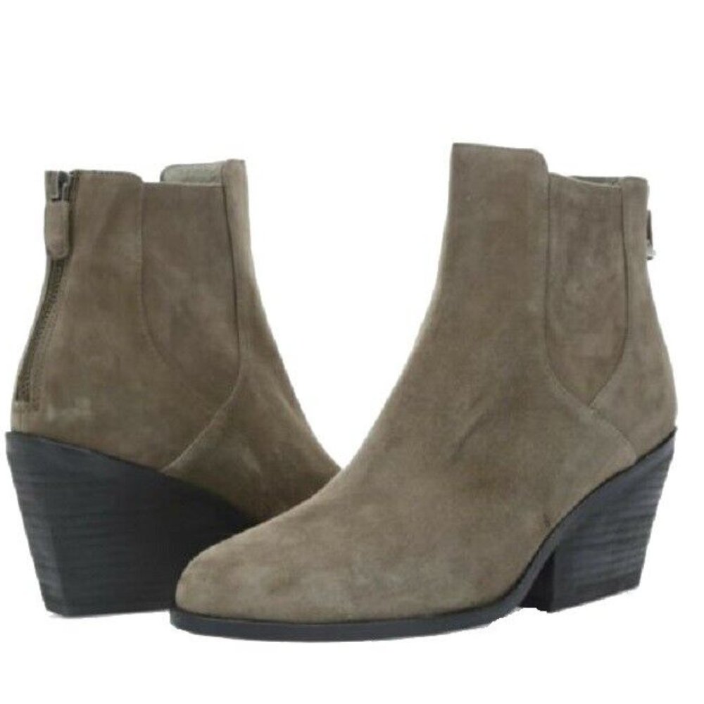 NIB Eileen Fisher Women's Peer-su Ankle Bootie, Shadow Suede 7 M